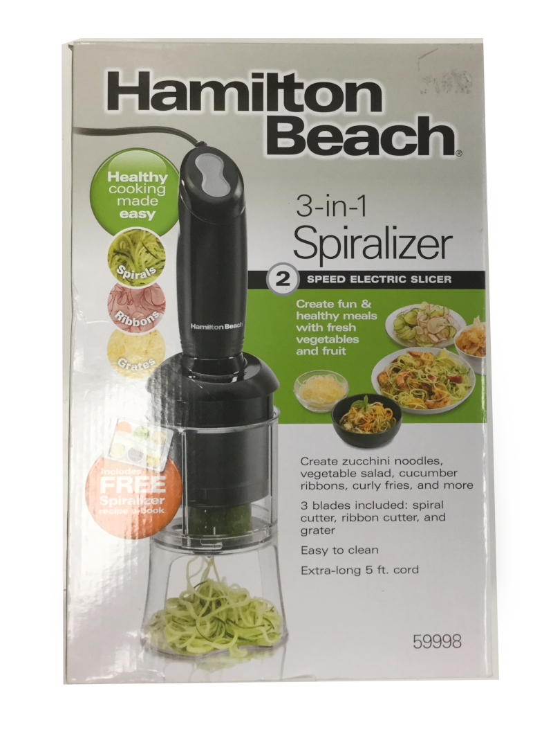 Hamilton Beach Food Processor 3 in1 Spiralizer