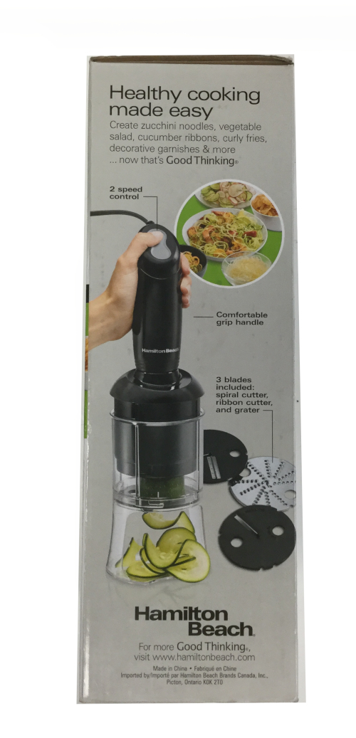 Hamilton Beach Food Processor 3 in1 Spiralizer