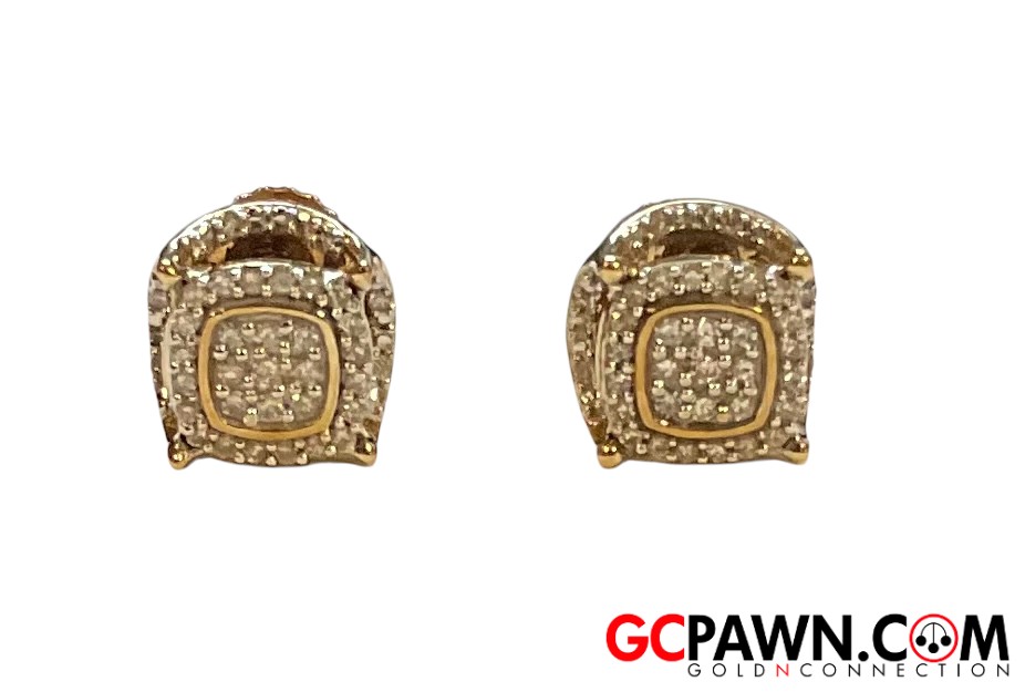 View product details for Unisex Earrings 10kt Yellow Gold 