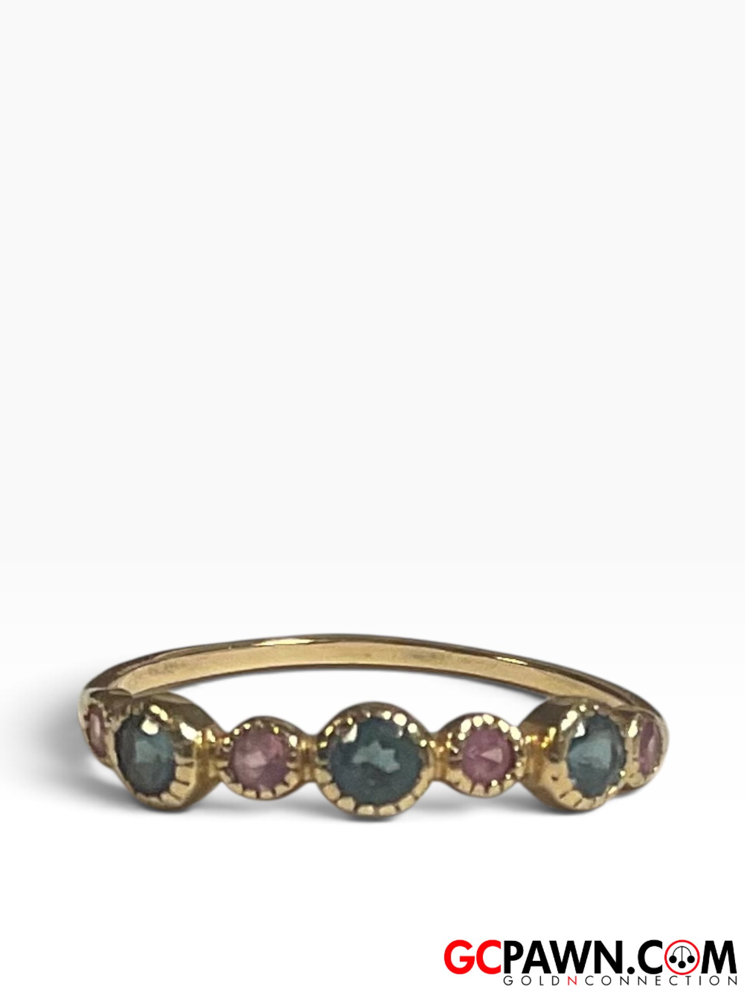 Unisex Cluster ring 14kt Yellow Gold 