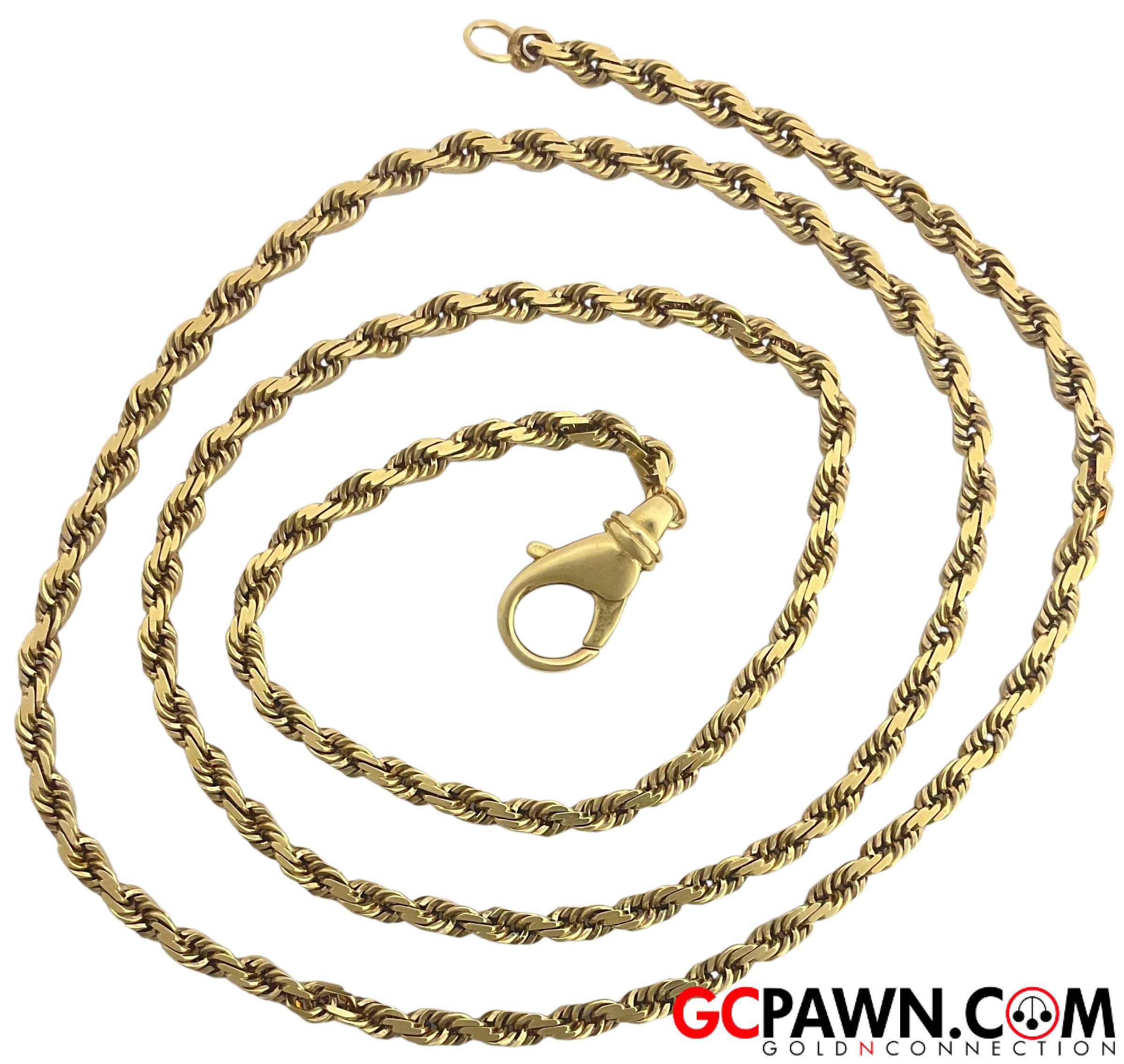 View product details for Men's Chain 14kt Yellow Gold 