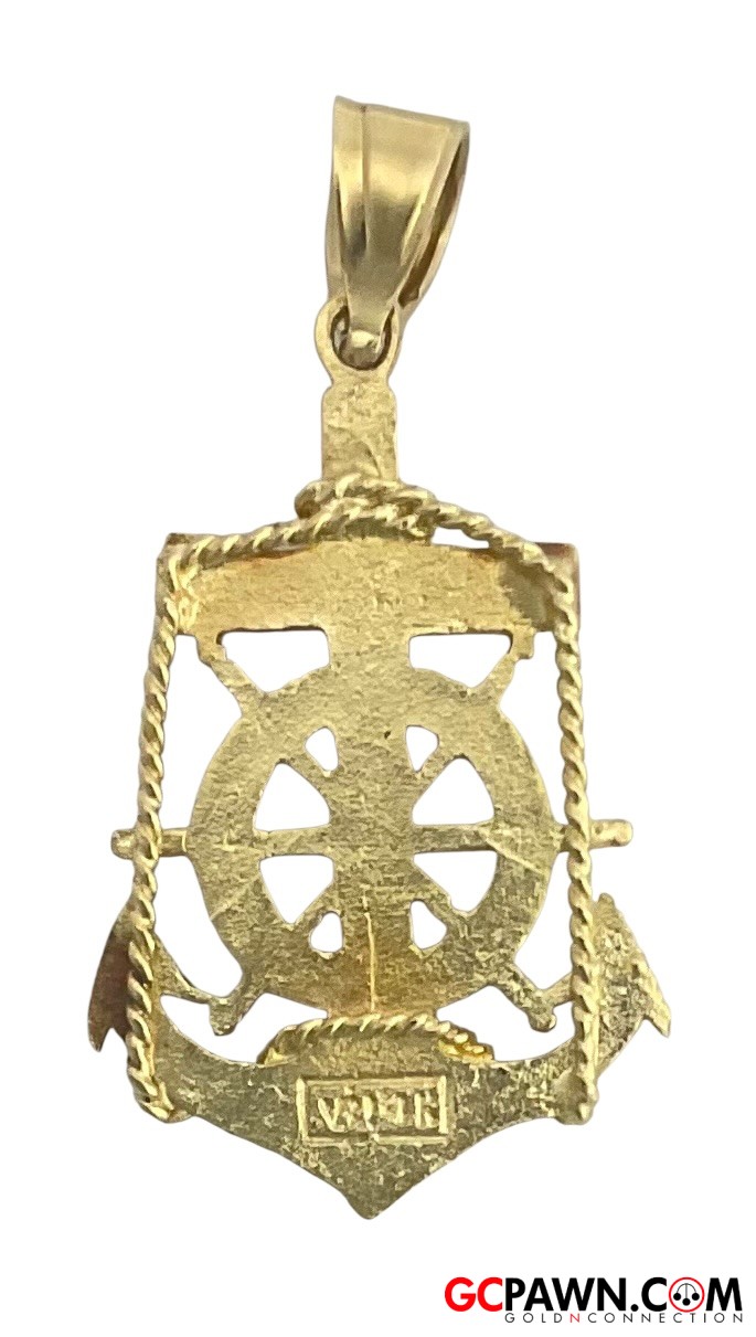 Unisex Pendant 14kt Yellow and Rose Gold 
