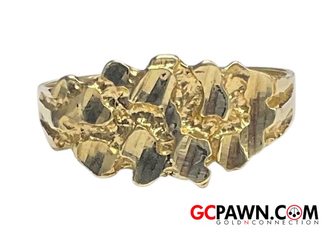 Unisex Fashion Ring 10kt Yellow Gold 