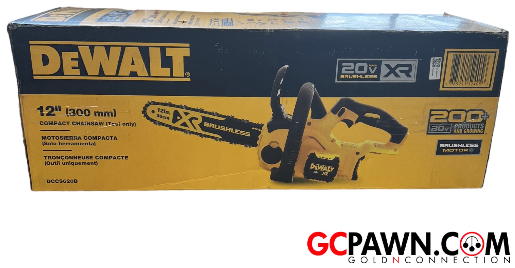 Dewalt dccs620b 20v max compact cordless clearance chainsaw kit bare tool with brushless motor