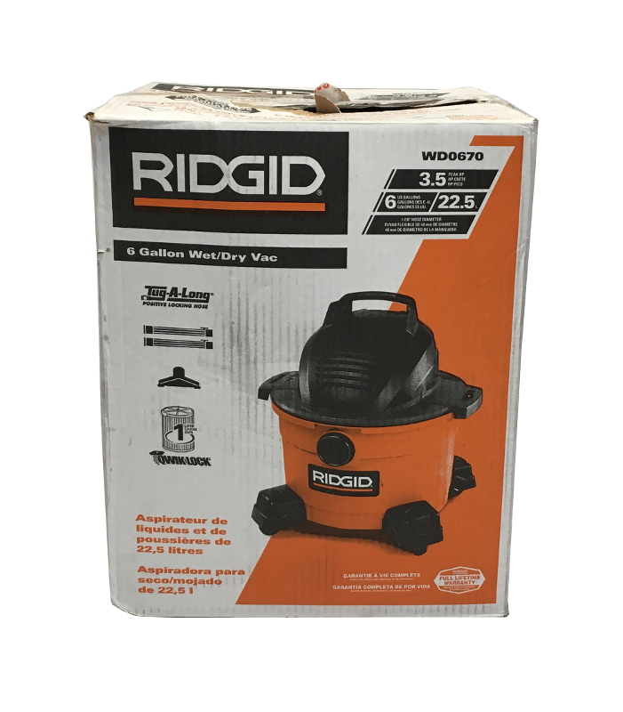 Ridgid Vacuum cleaner WD06701