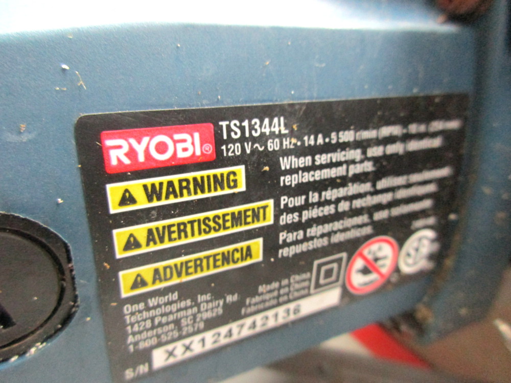 Ryobi Power equipment TS1344L