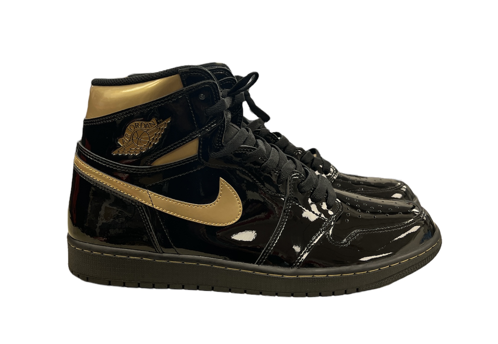 Nike Shoes 1 Retro High OG "Black Metallic Gold"