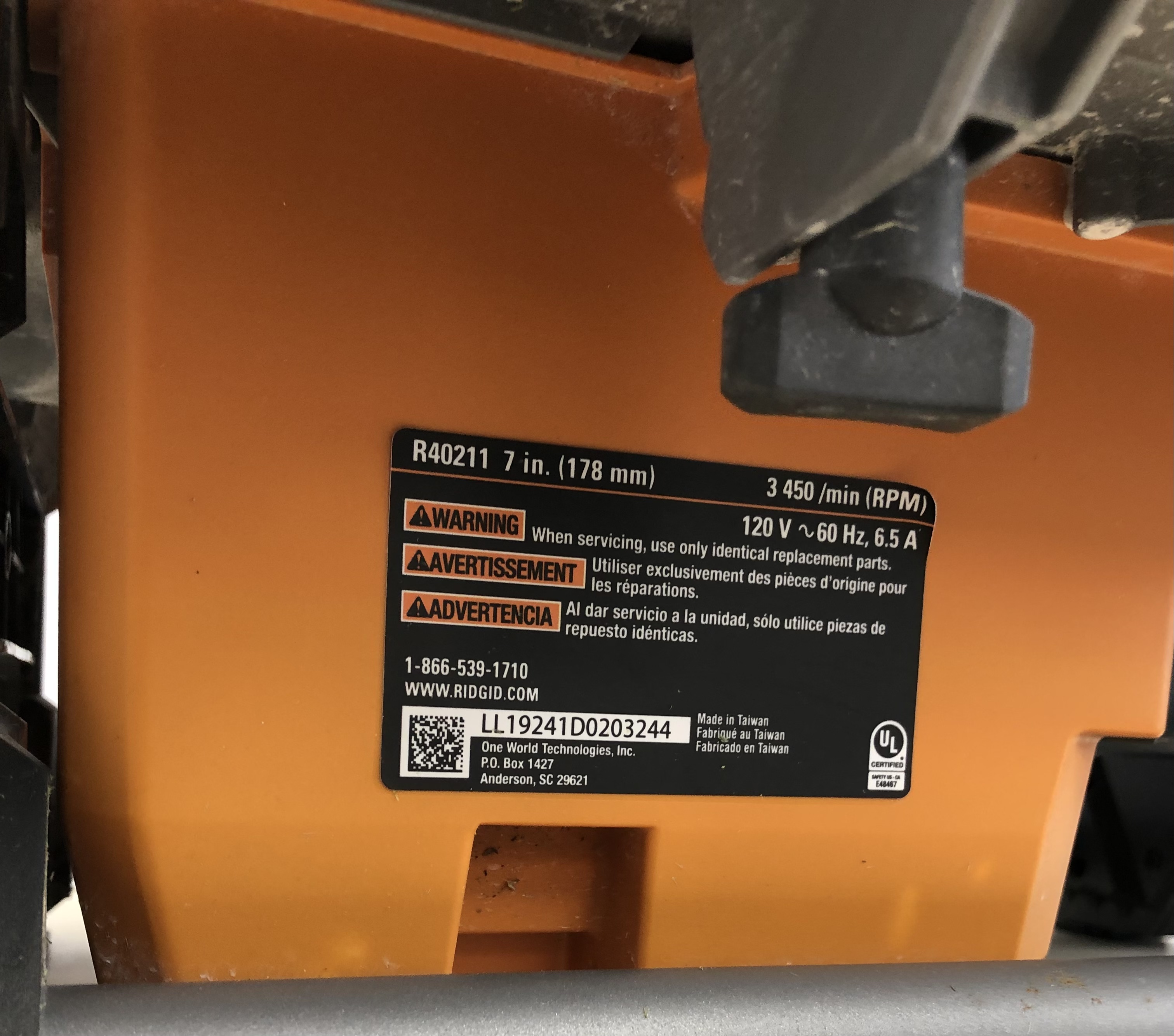 Ridgid Power equipment R4021
