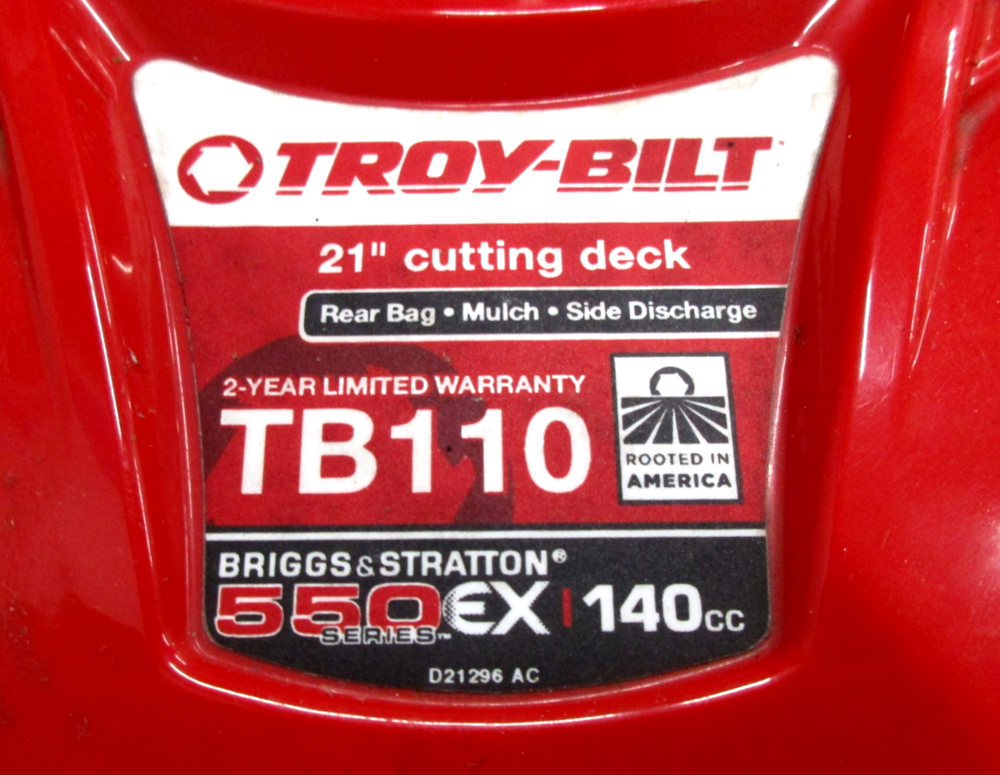 Troy Bilt Push lawnmower TTAA2BM711