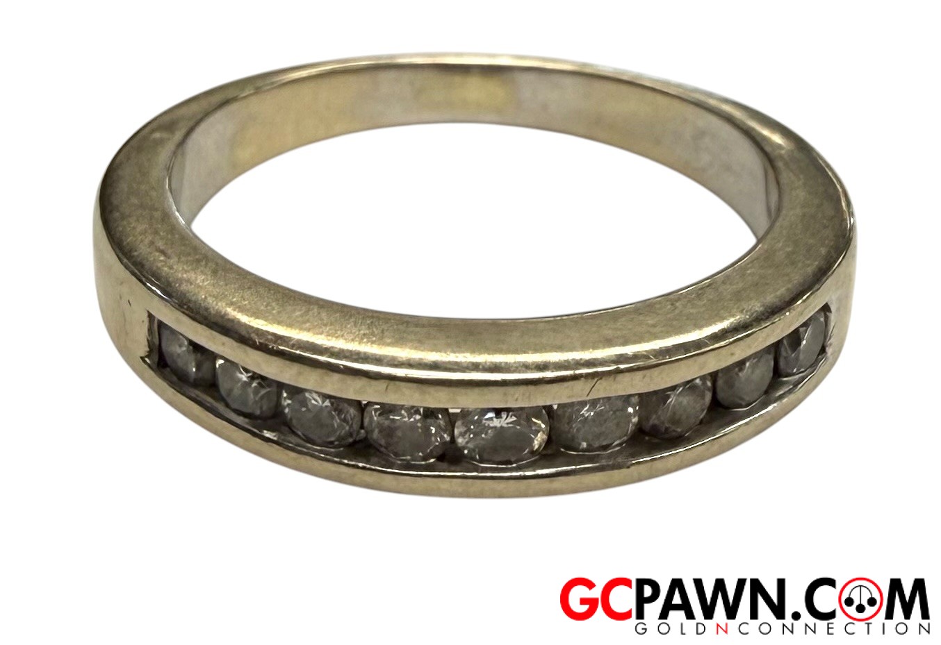 View product details for Unisex Wedding band 14kt White Gold 