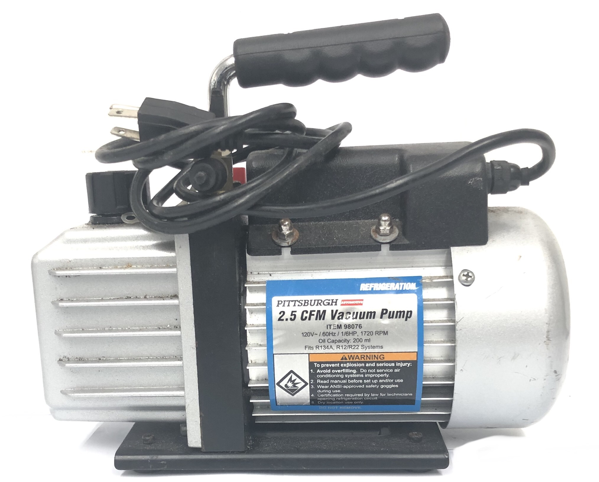 Pittsburgh AC Service tools Vacuum 98076