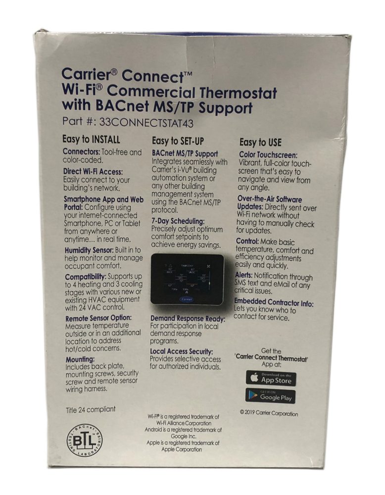 Carrier Thermostat Connect (33CONNECTSTAT43)