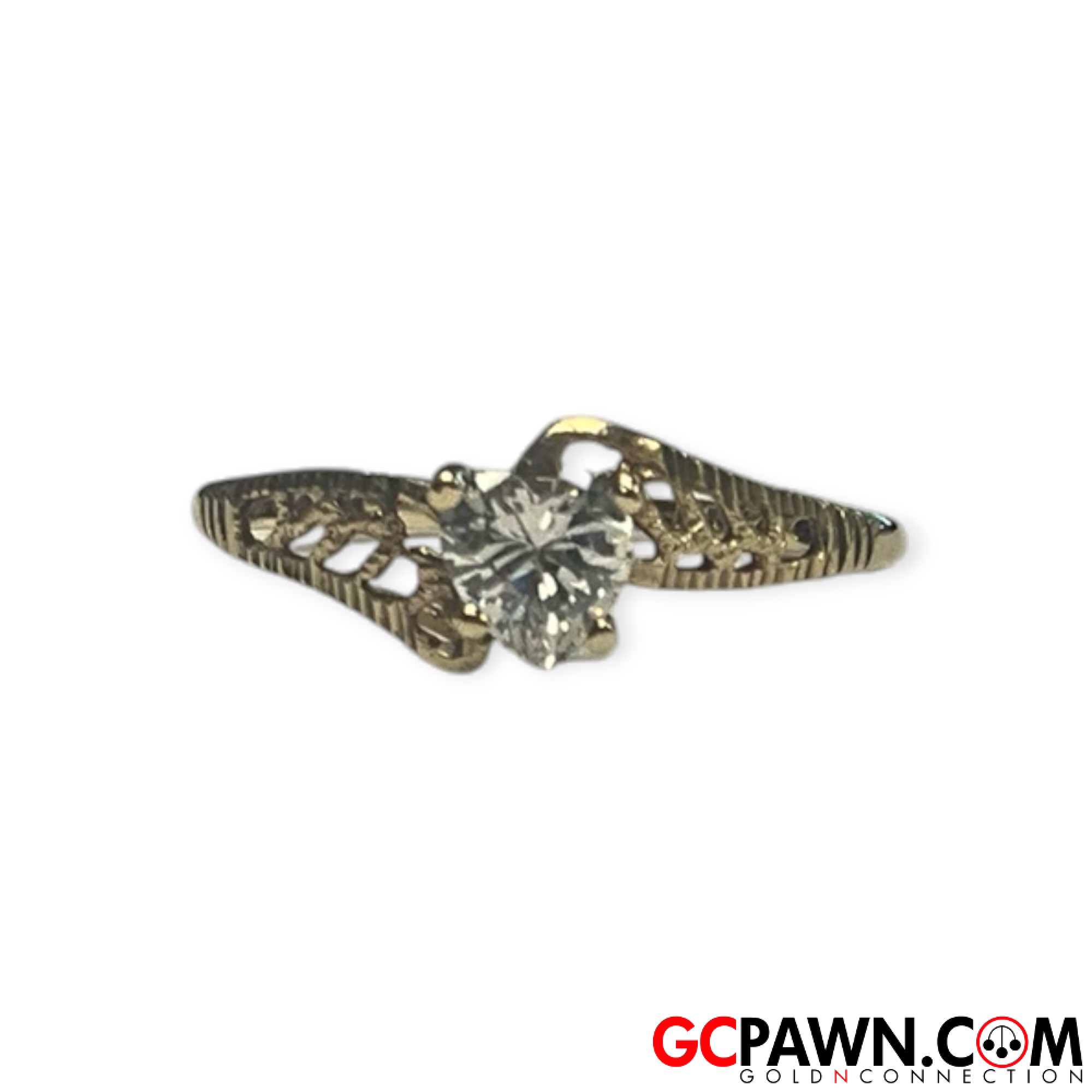 Women's Solitaire ring 10kt Yellow Gold 
