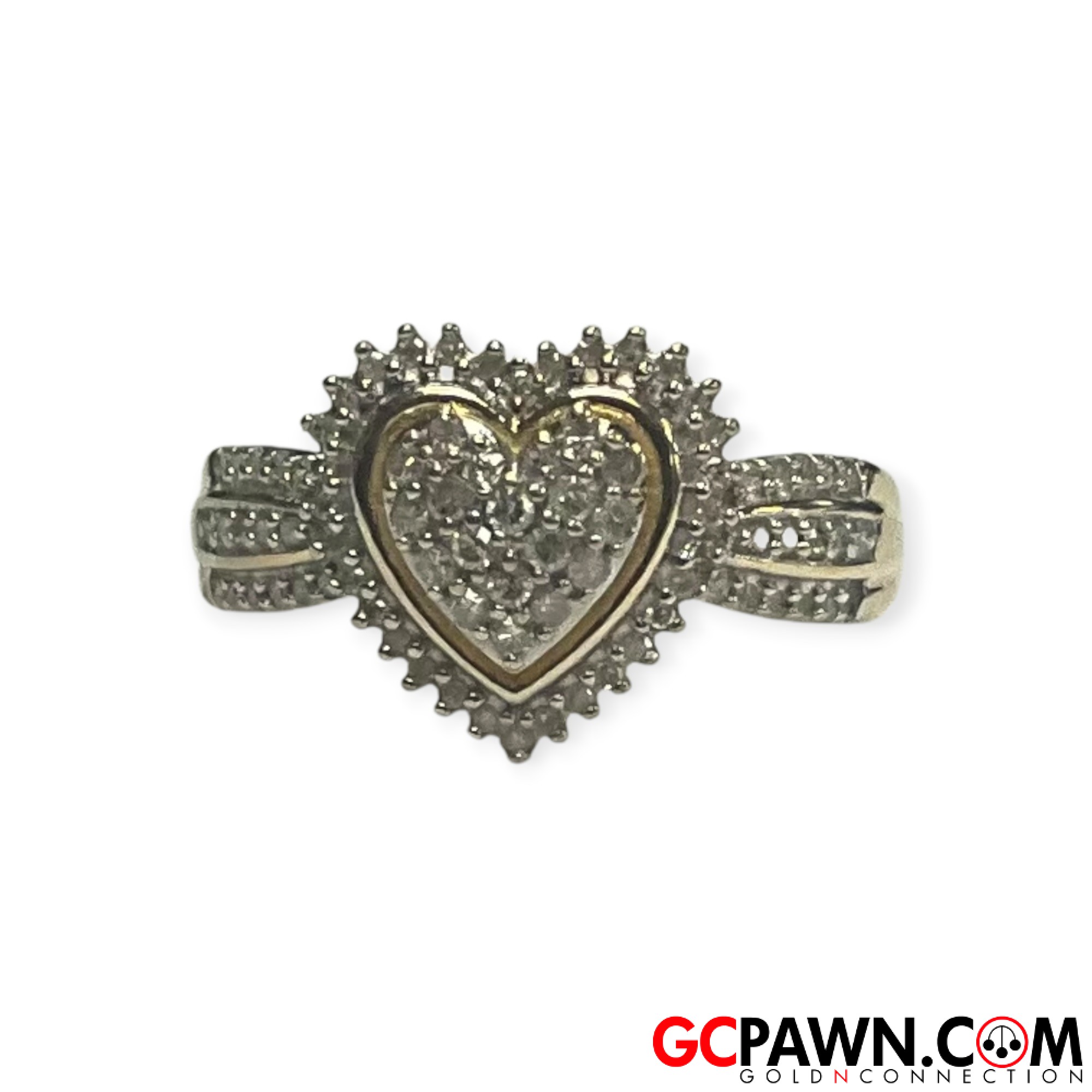 Women's Cluster ring 10kt Yellow Gold 