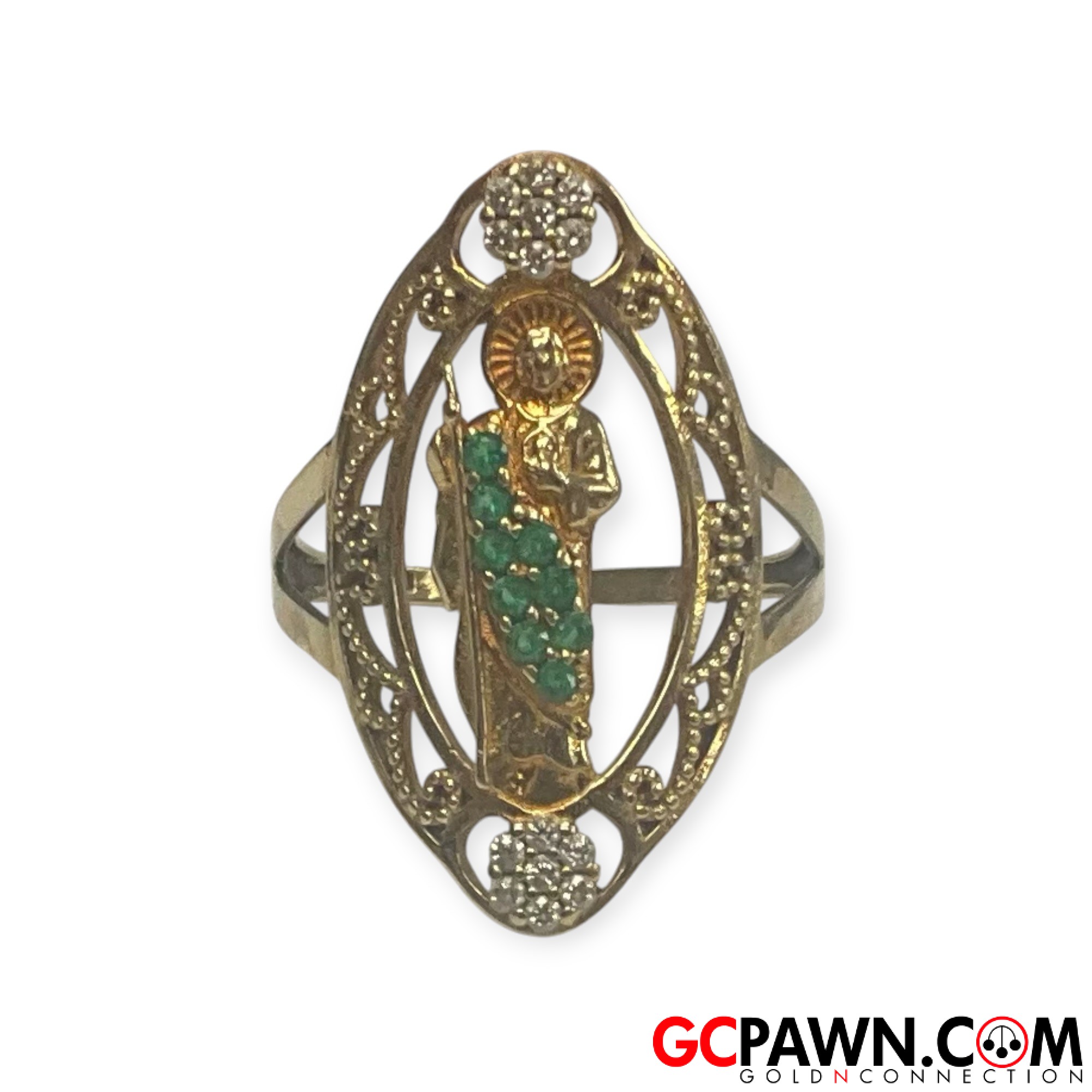 Women's Fashion Ring 10kt Yellow Gold 