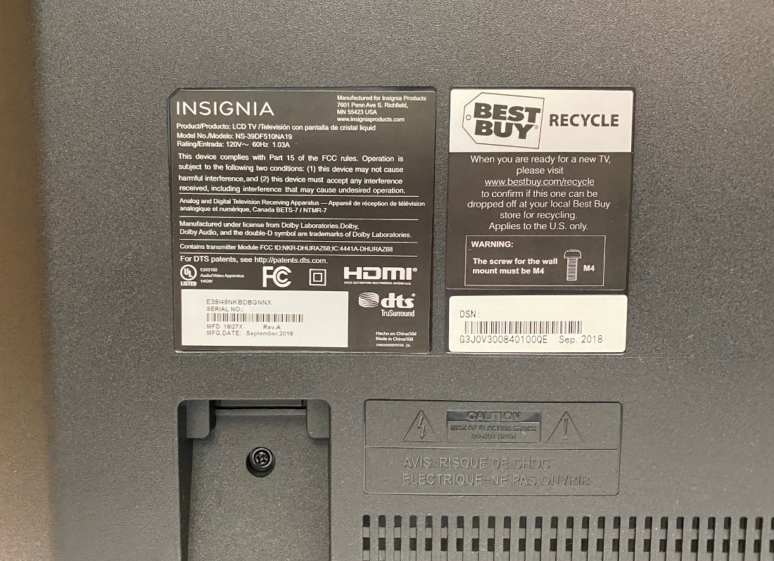 Insignia LED ns39df510na19