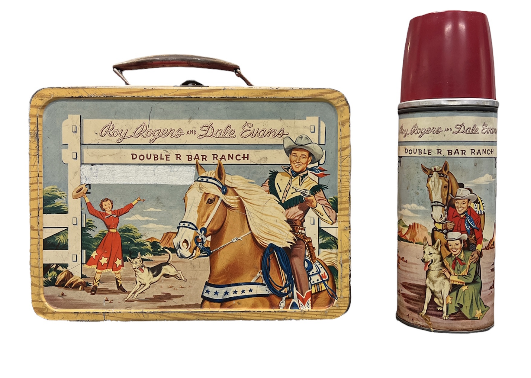 Thermos Lunchbox Roy Rogers Dale Evans Double R Bar Ranch