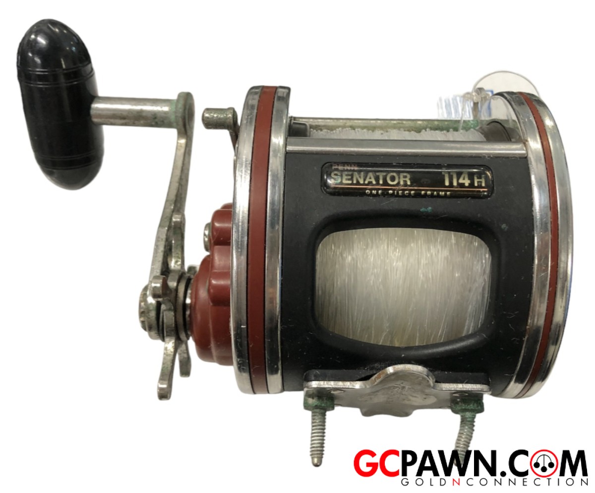 Penn Senator 114h salt water reel with newer line on penn tuna