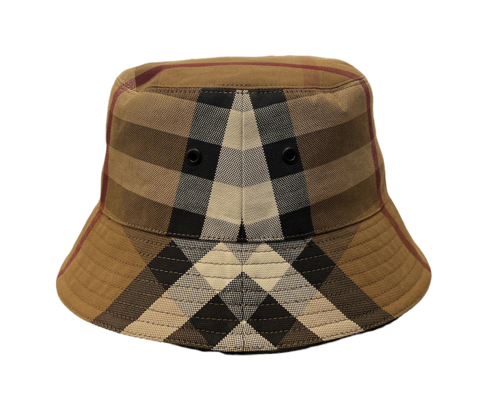 Burberry Hats Check Cotton Canvas Bucket Hat