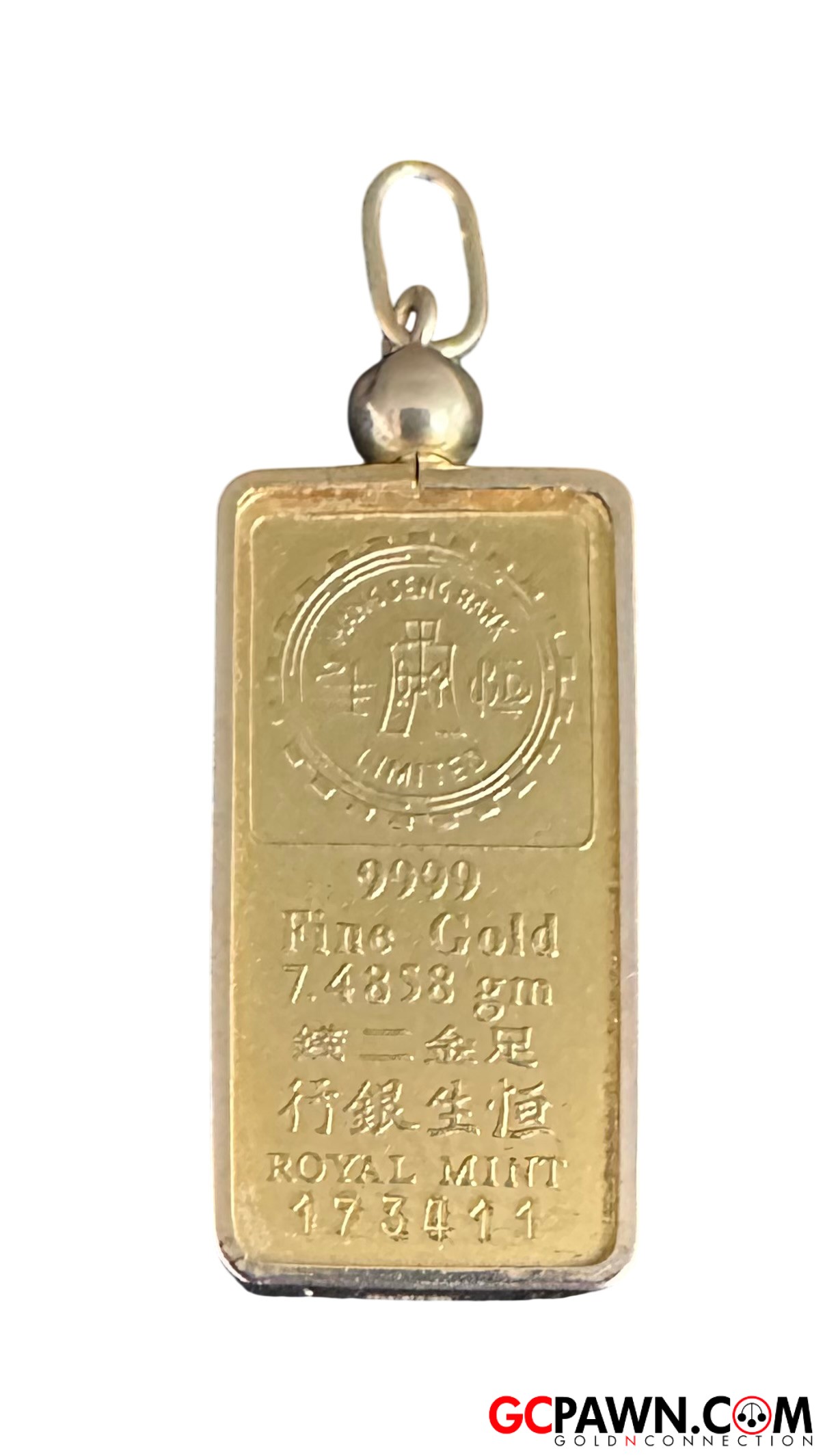 Unisex Charm 24kt Yellow Gold 