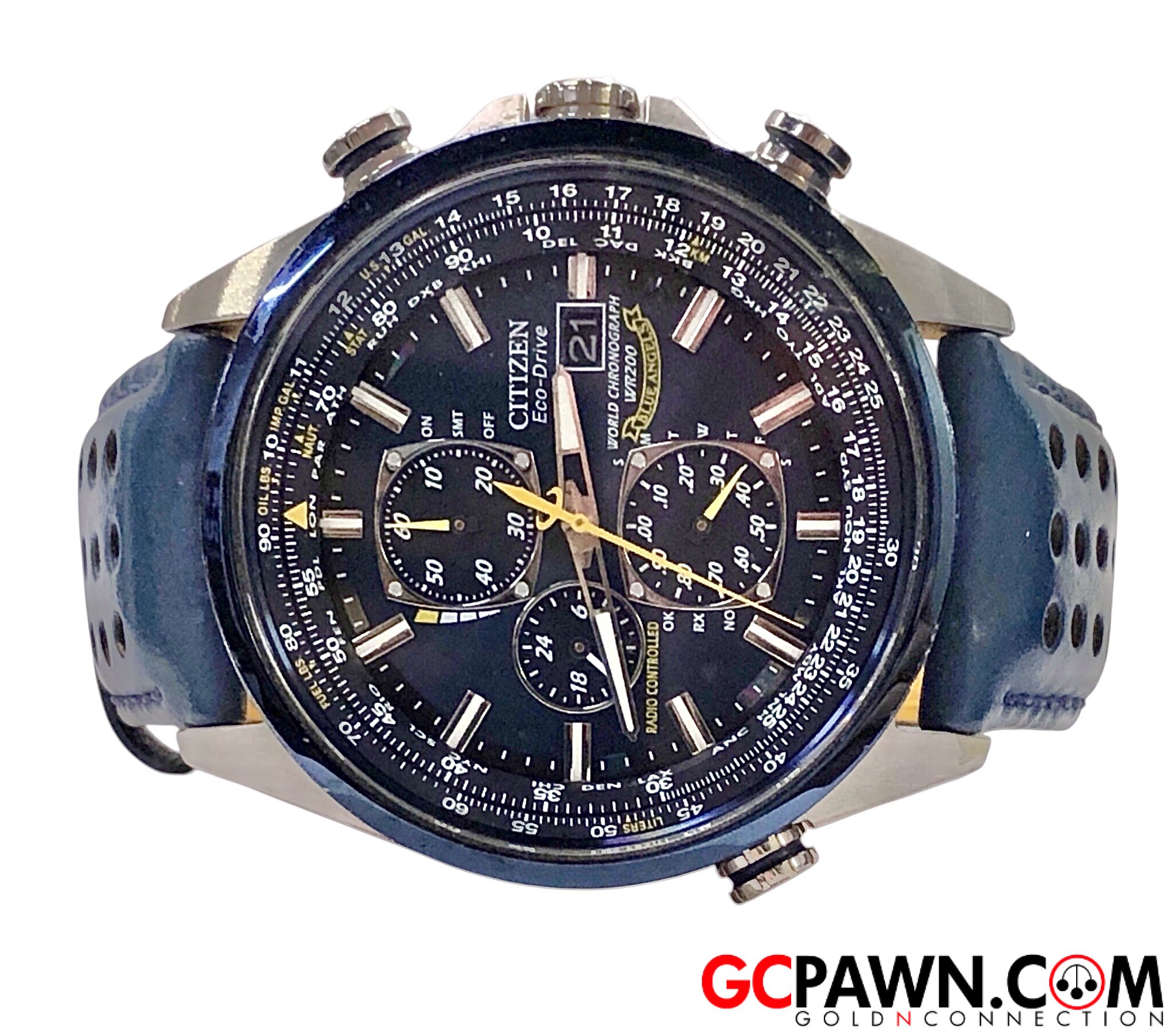 View product details for Citizen - Wrist watch - AT8020-03L - Blue Angels Chronograph