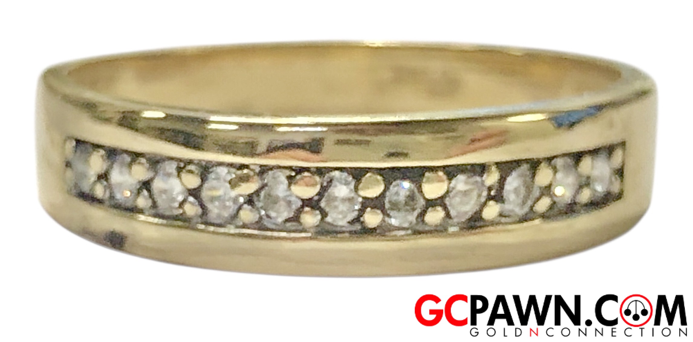 Click to view Unisex Wedding band 14kt Yellow Gold 