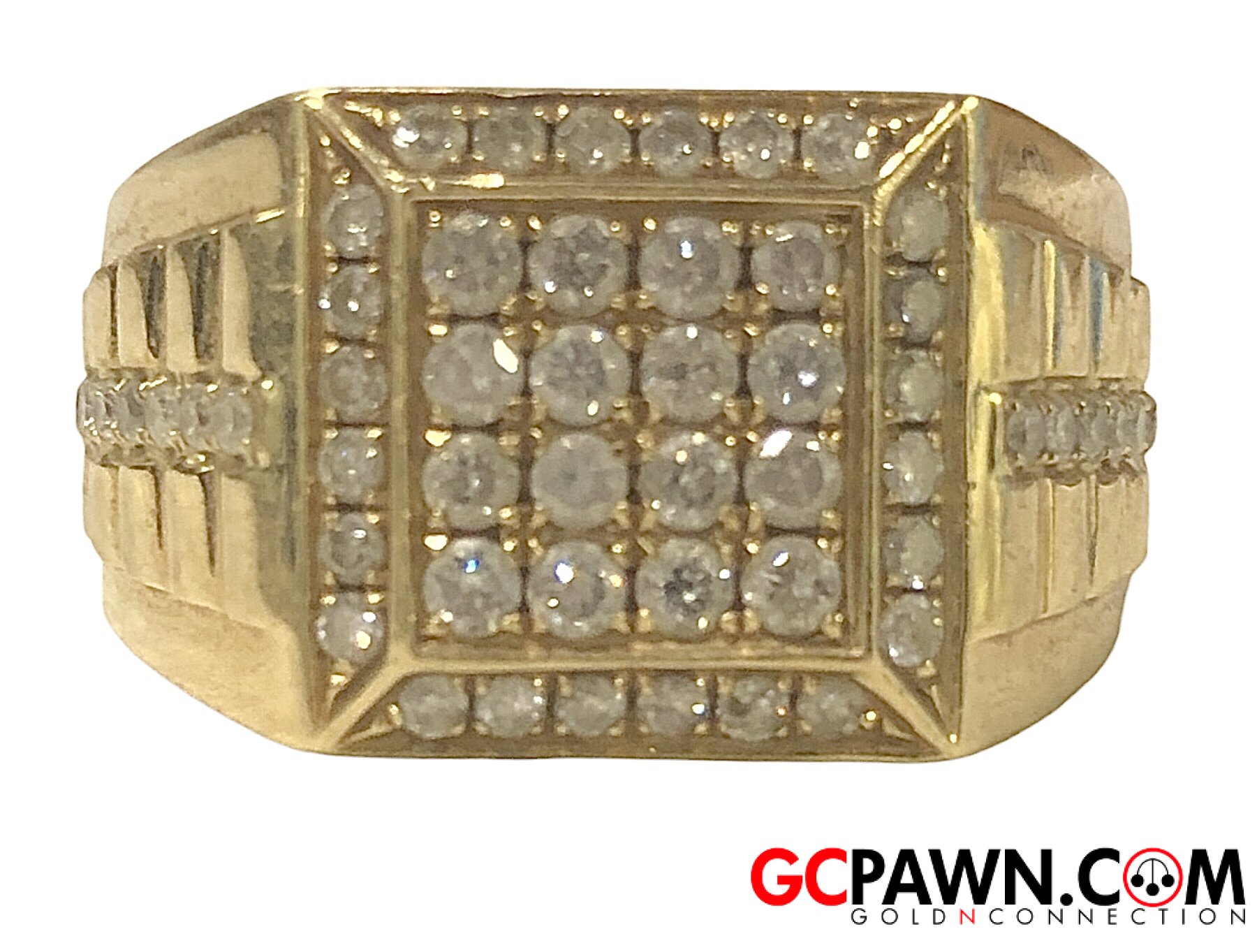 View product details for Men's Fashion Ring 10kt Yellow Gold 