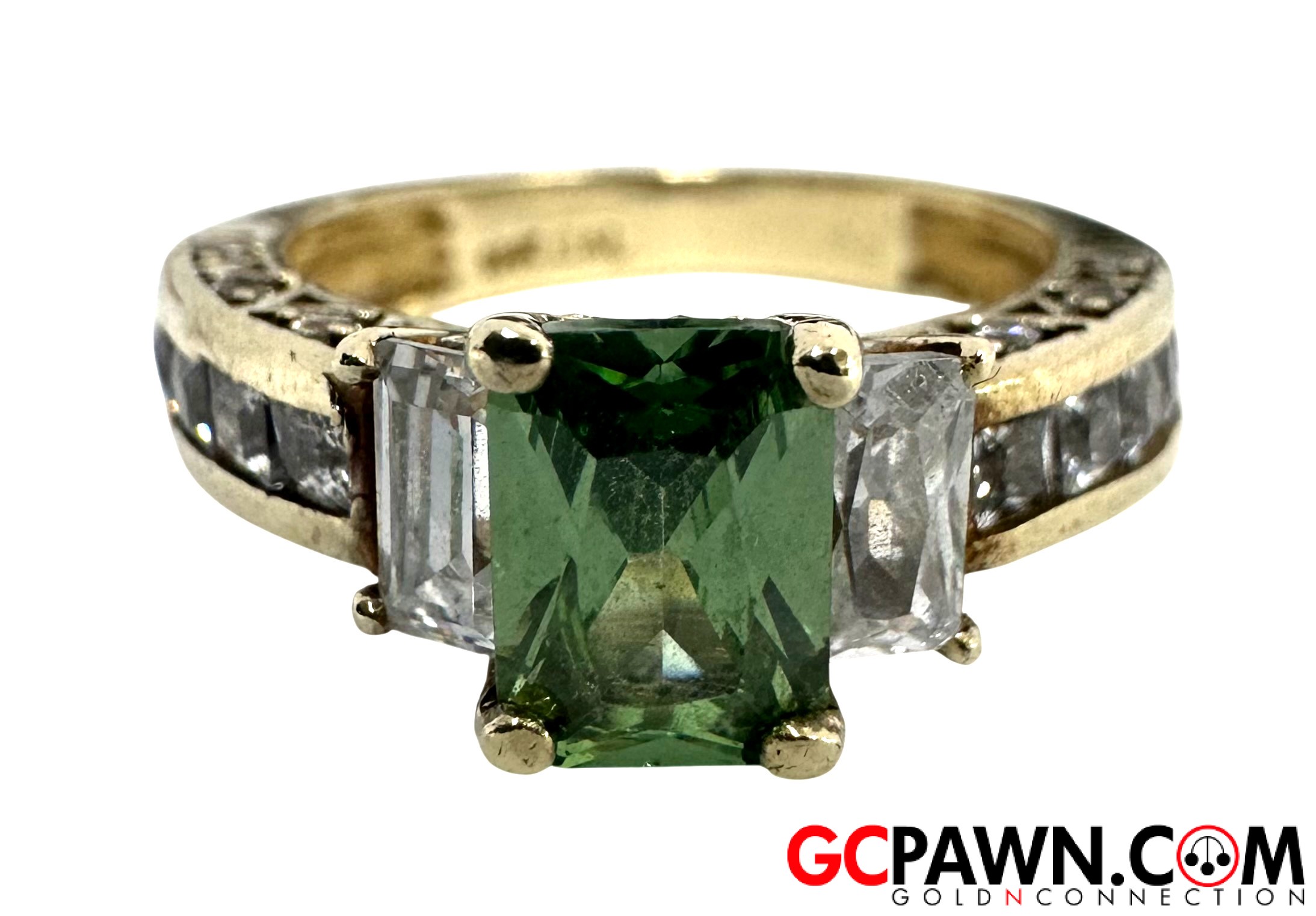 Click to view Women's Cluster ring 10kt Yellow Gold 