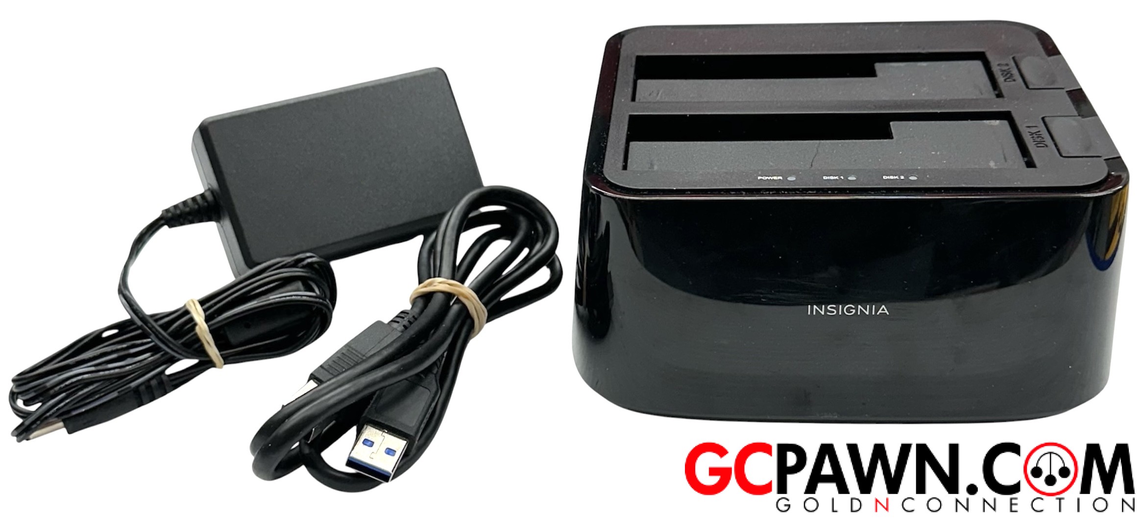 View product details for Insignia - Dock - NS-PCHEDEDS19-Dual Drive Docking Station