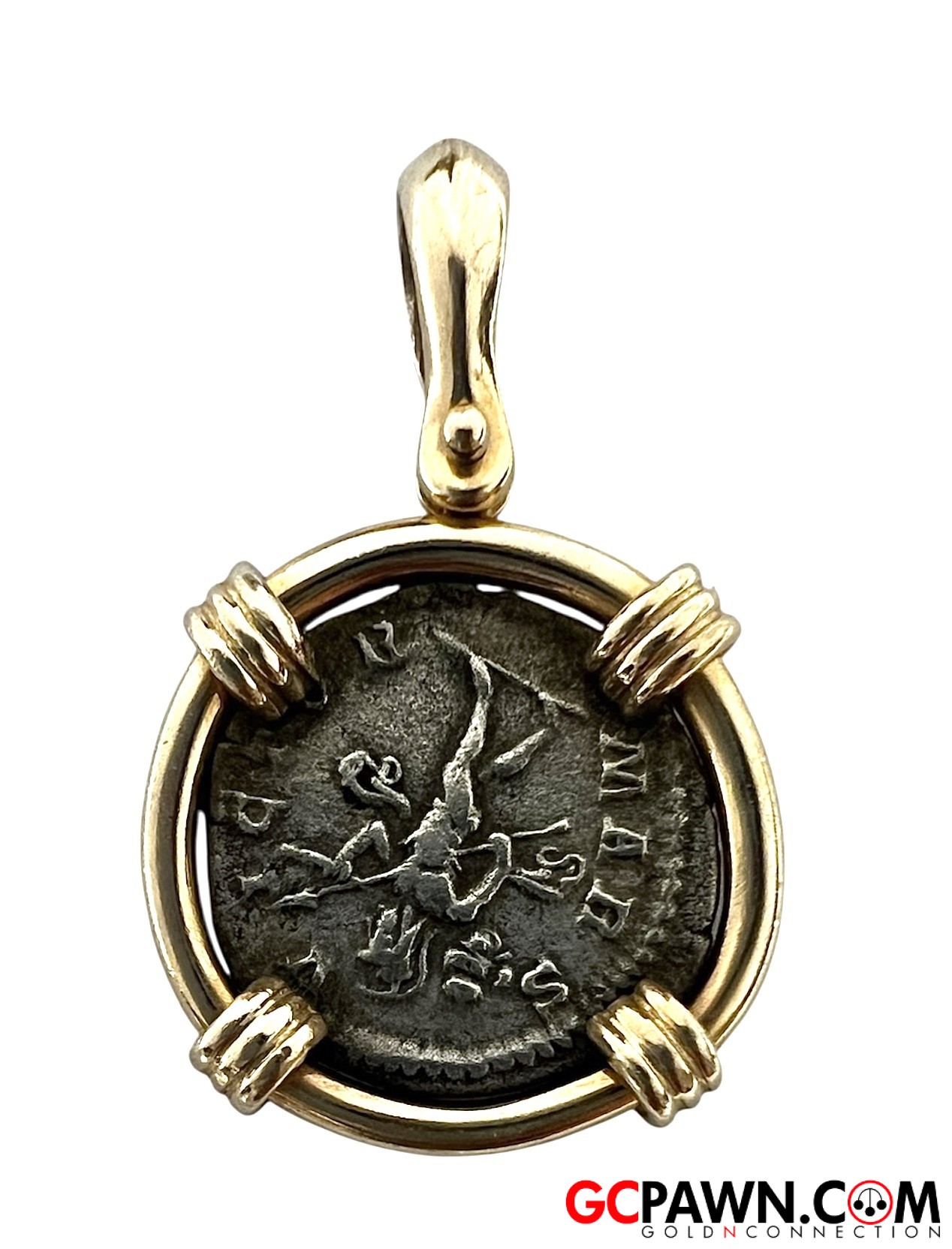 Unisex Charm 14kt Silver and Gold 