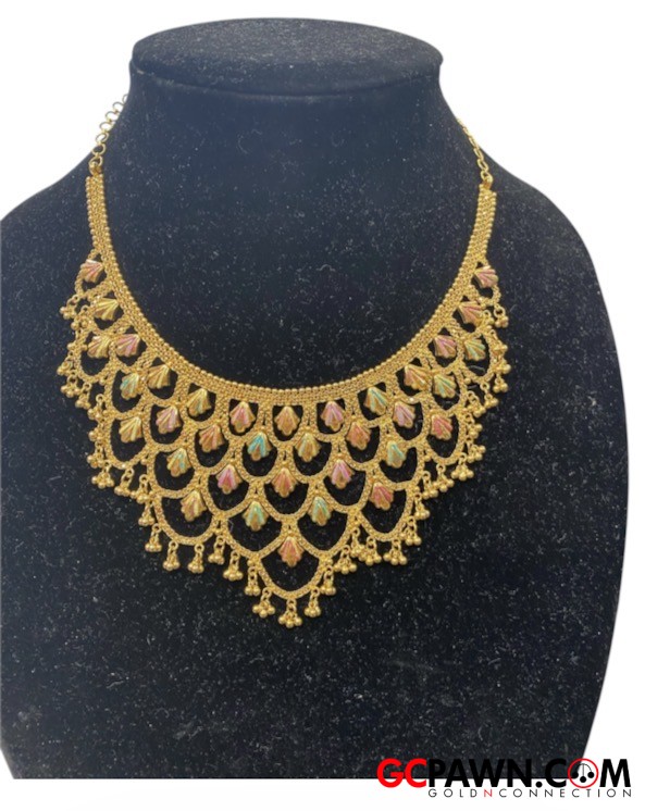 View product details for India Women's Necklace 22kt Yellow Gold 