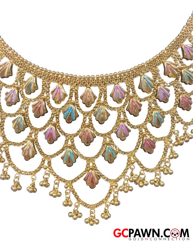 India Women's Necklace 22kt Yellow Gold 