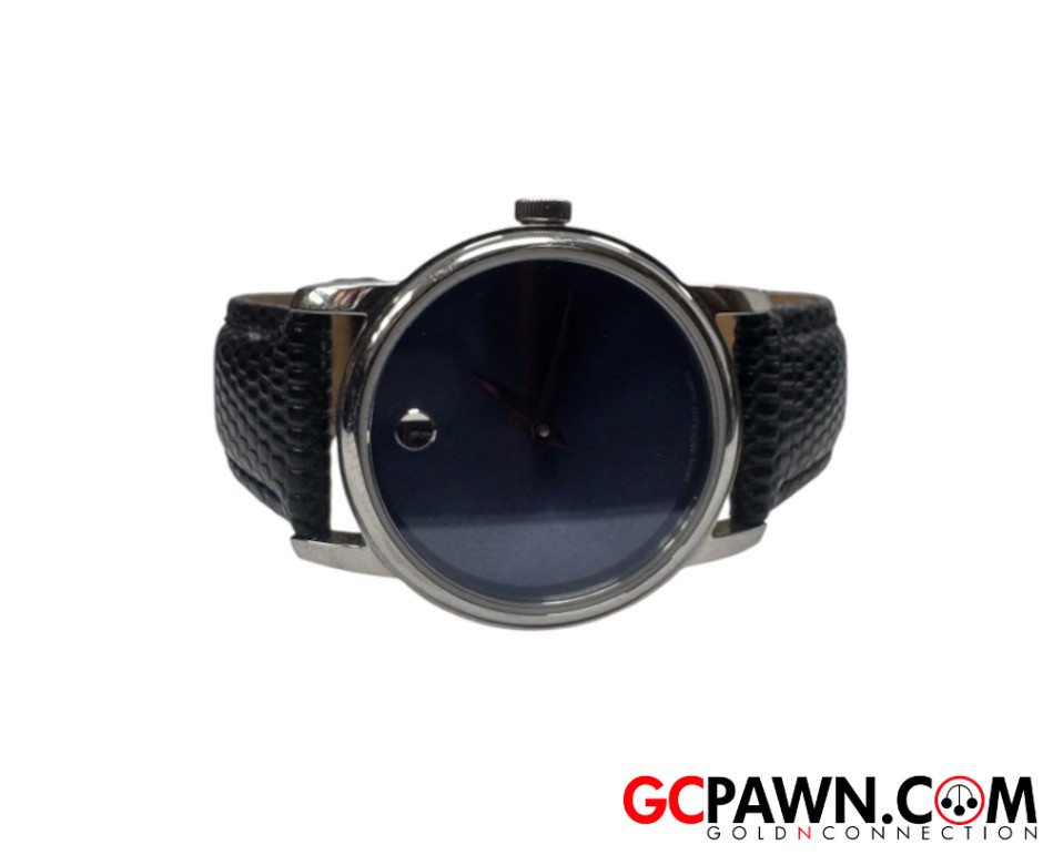 View product details for Movado - Wrist watch - MO.01.3.14.6001 - Museum Blue Face
