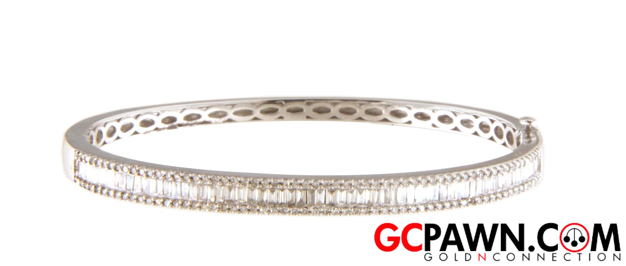View product details for Women's Bangle 14kt White Gold 