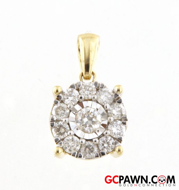View product details for Women's Pendant 14kt Yellow and White Gold 