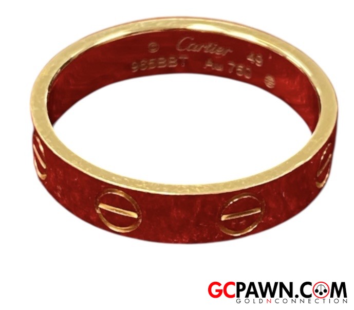 Cartier Women's Fashion Ring 18kt Yellow Gold 