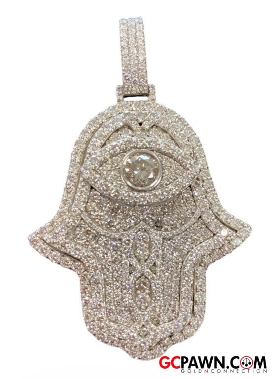 Unisex Pendant 10kt White Gold 
