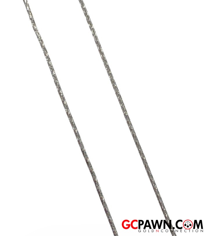 View product details for Women's Chain 14kt White Gold 