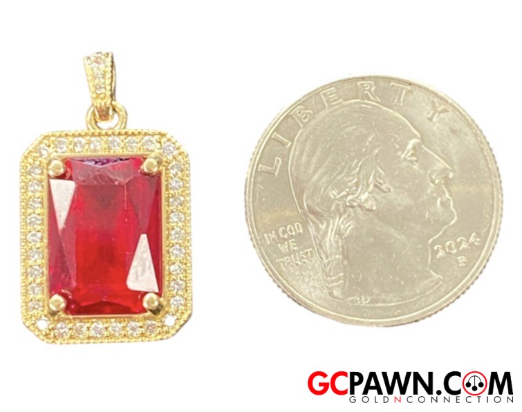 Unisex Pendant 14kt Yellow Gold 