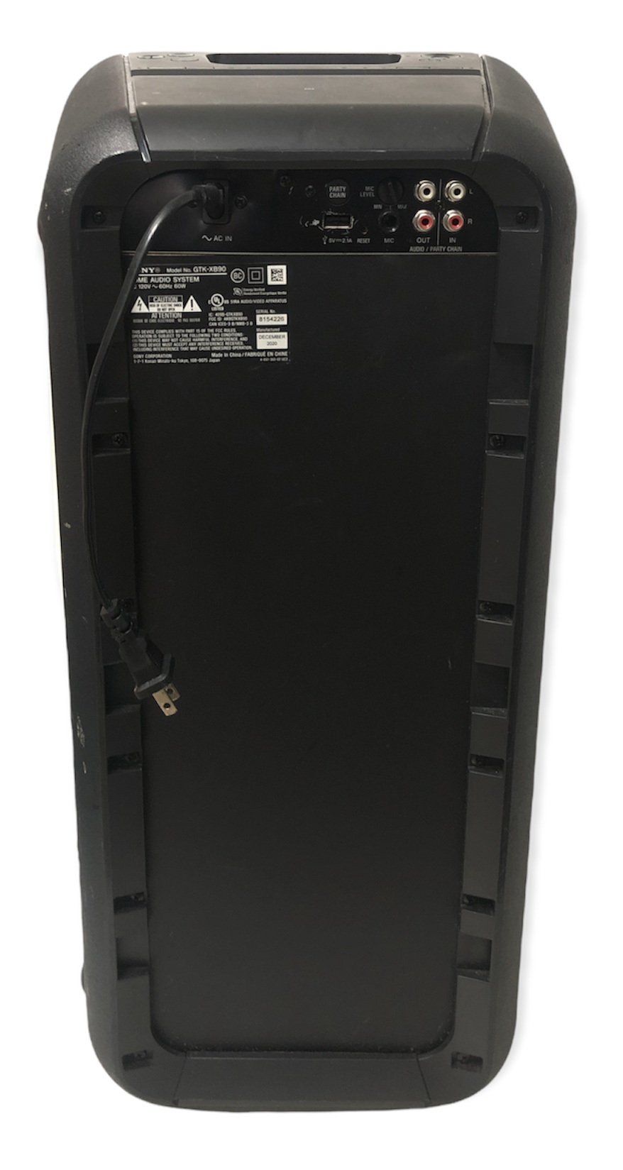 Sony Bluetooth speaker GTKXB90