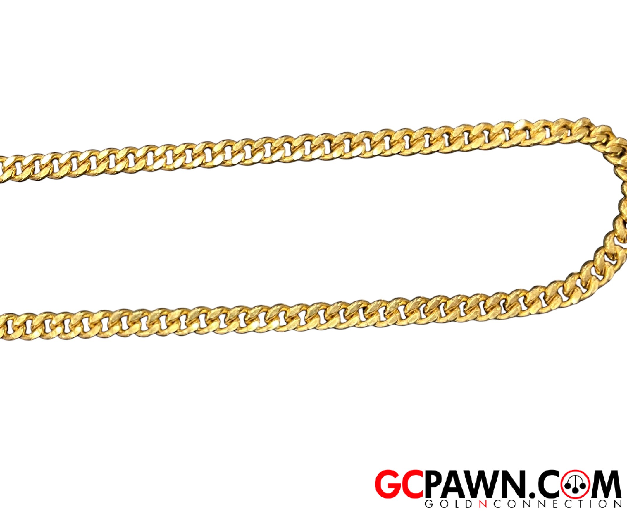 View product details for Men's Chain 10kt Yellow Gold 