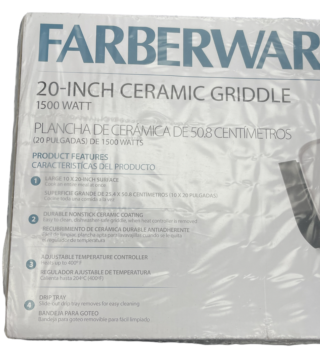 Farberware G793 10x20 inch Ceramic Griddle