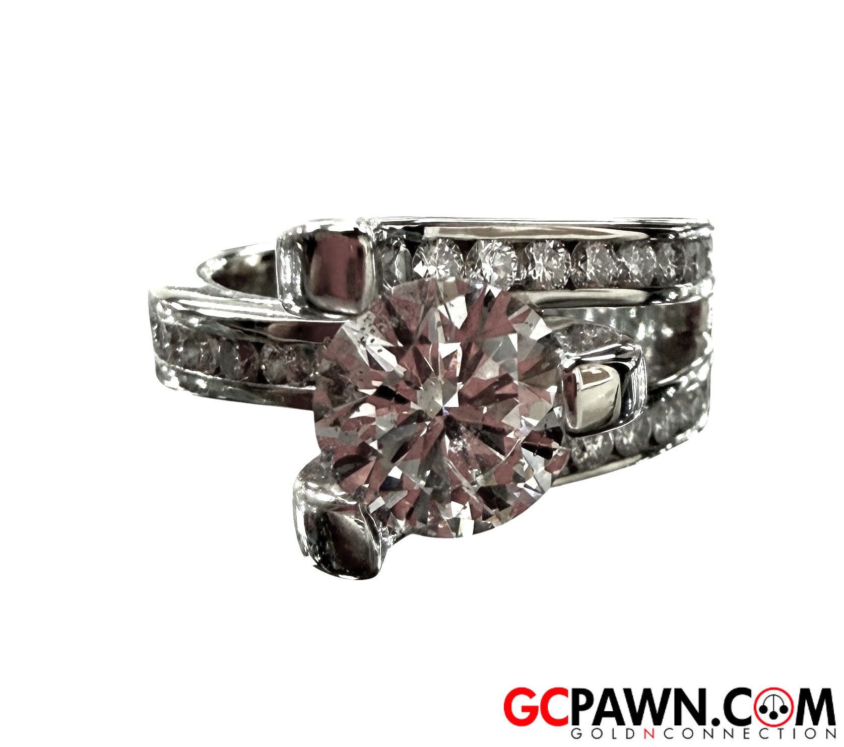 View product details for Women's Cluster ring 18kt White Gold 