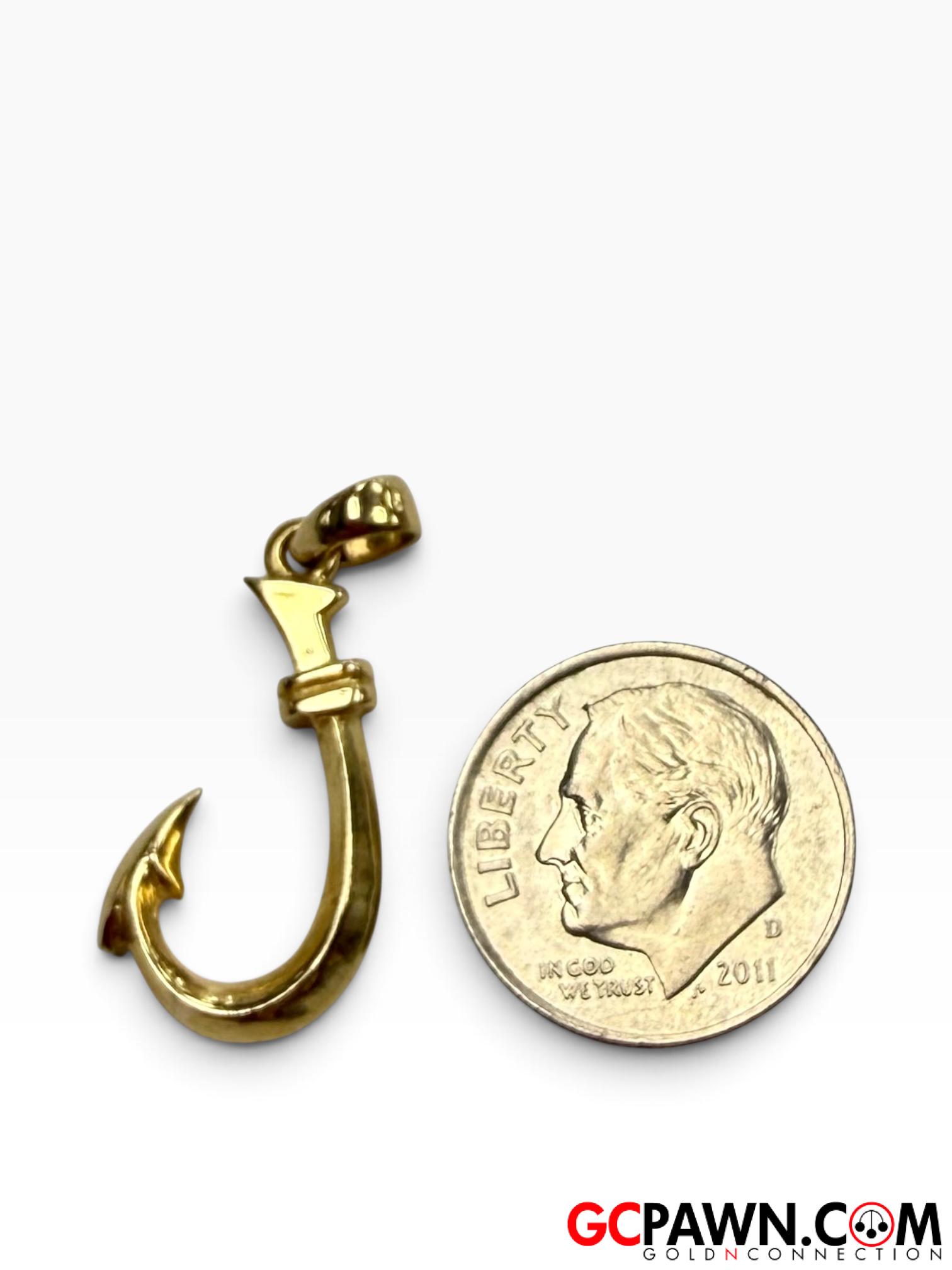 Unisex Charm 14kt Yellow Gold 