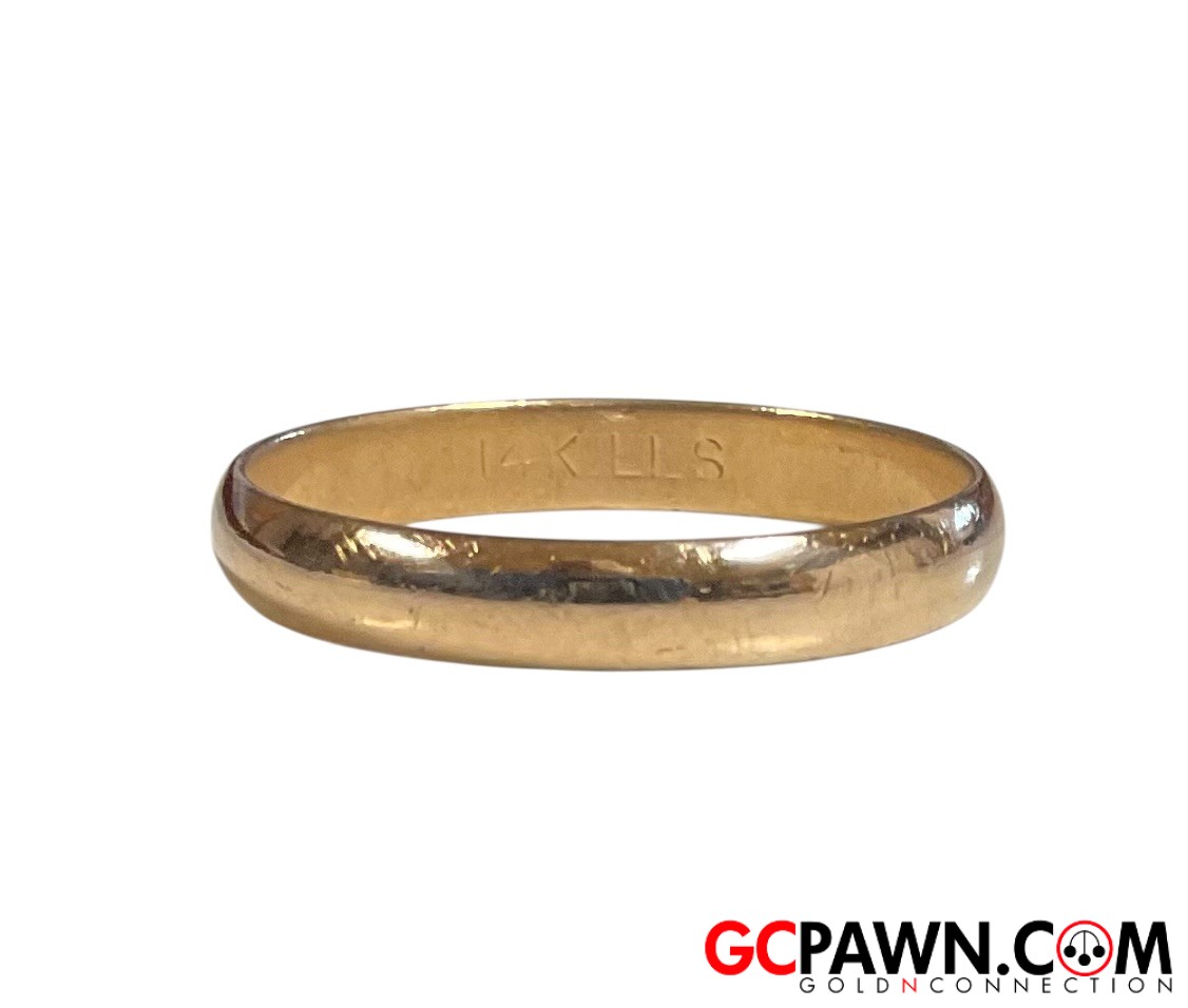 View product details for Unisex Wedding band 14kt Yellow Gold 