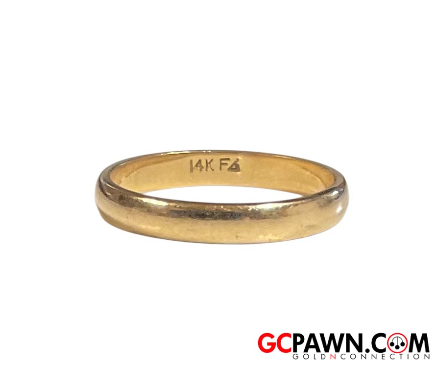 View product details for Unisex Wedding band 14kt Yellow Gold 