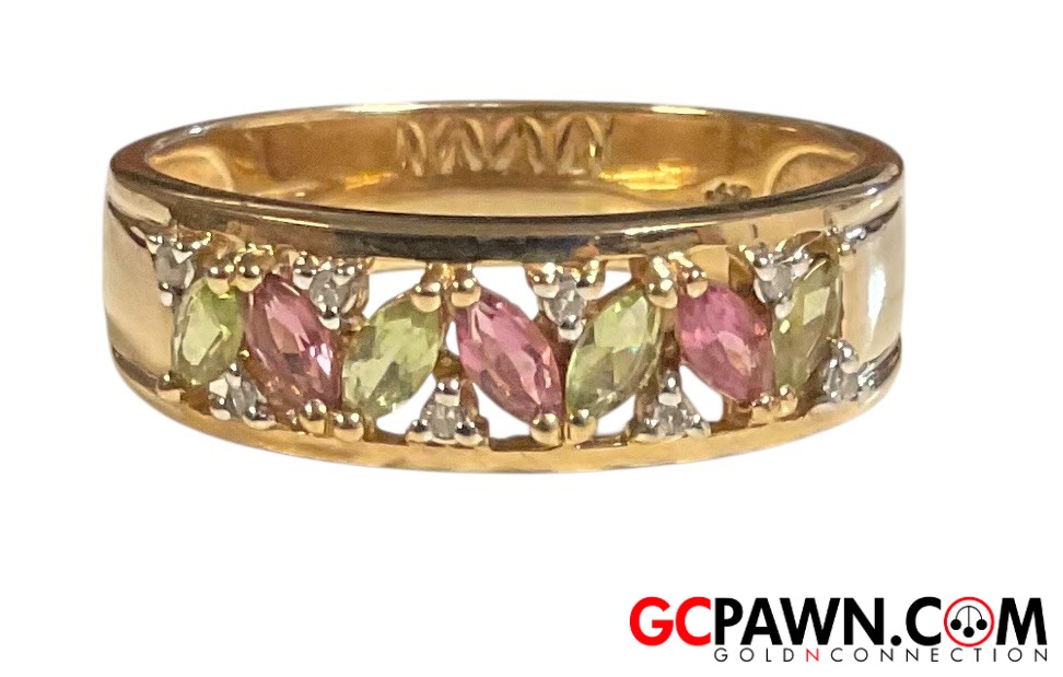View product details for Unisex Cluster ring 10kt Yellow Gold 