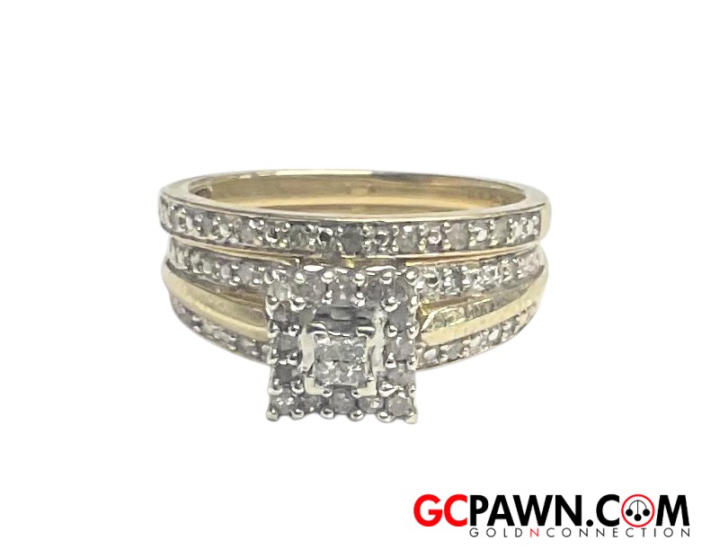 View product details for Unisex Wedding set 10kt Yellow Gold 