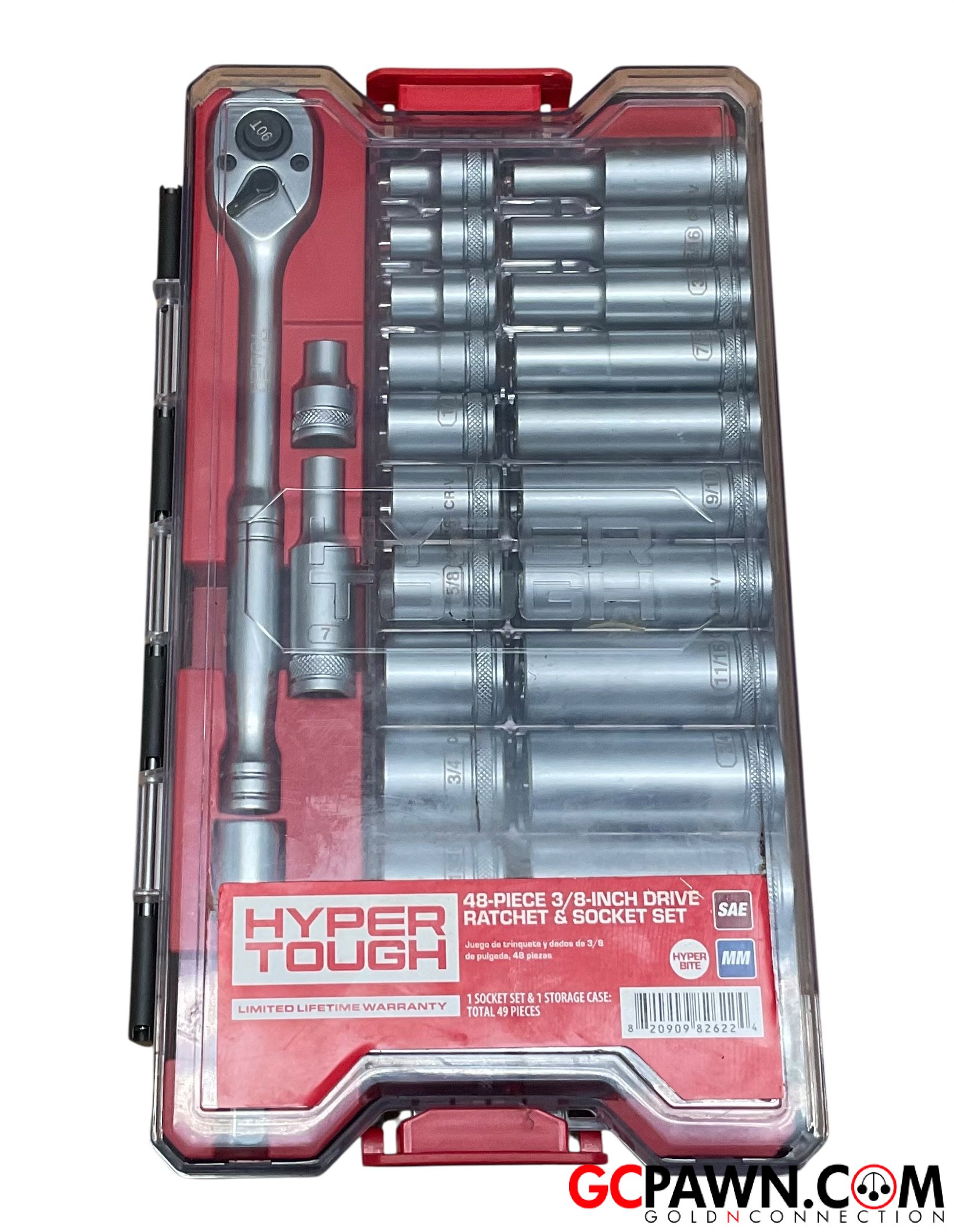 View product details for Hyper Tough - Auto service tools - 48 Piece Socket Set