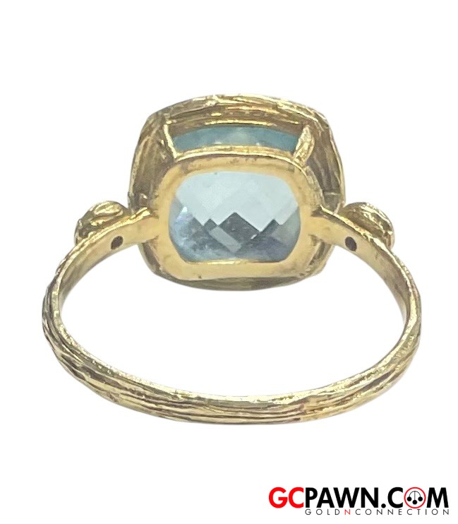 Unisex Cluster ring 14kt Yellow Gold 